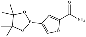 2-氨基甲酰基呋喃-4-硼酸频哪酯 结构式