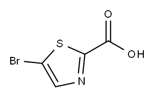 5-溴-1,3-噻唑-2-羧酸 结构式