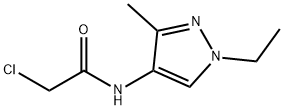 2-氯-N-(1-乙基-3-甲基-1H-吡唑-4-基)-乙酰胺 结构式