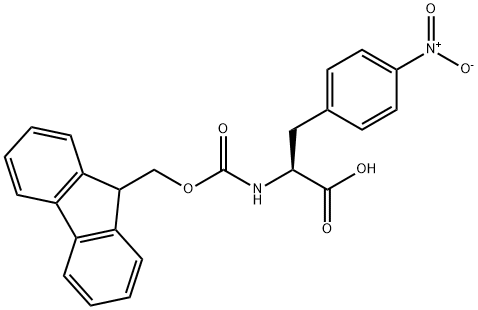Fmoc-对硝基-L-苯丙氨酸 结构式