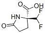Proline, 2-(difluoromethyl)-5-oxo- (9CI) 结构式