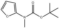 Carbamic  acid,  N-2-furanyl-N-methyl-,  1,1-dimethylethyl  ester 结构式