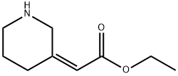 Ethyl 2-(3-piperidinylidene)acetate 结构式