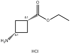顺式-3-氨基环丁酸乙酯盐酸盐 结构式