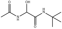 Acetamide,  2-(acetylamino)-N-(1,1-dimethylethyl)-2-hydroxy- 结构式