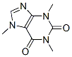 1,3,7-trimethylpurine-2,6-dione 结构式