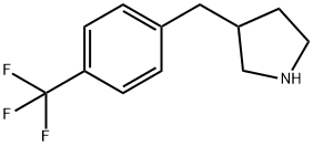 3-(4-(trifluoromethyl)benzyl)pyrrolidine 结构式