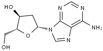 2-脱氧腺苷 结构式