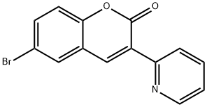 6-bromo-3-pyridin-2-yl-chromen-2-one 结构式
