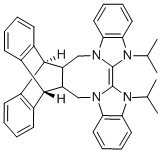 11,12 - 二[1,3 - 二氢-3 - (异丙基)-2H-苯并咪唑-2 - 亚基,3 - 亚甲基]-9,10 - 二氢-9,10-乙基蒽 结构式
