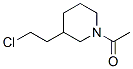 Ethanone,  1-[3-(2-chloroethyl)-1-piperidinyl]- 结构式