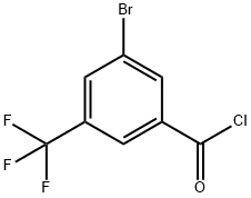 3-Bromo-5-(trifluoromethyl)benzoyl chloride 结构式
