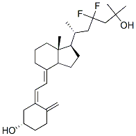 23,23-difluoro-25-hydroxyvitamin D3 结构式