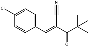 3-(4-chlorophenyl)-2-(2,2-dimethylpropanoyl)acrylonitrile 结构式