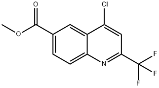 4-氯-2-三氟甲基喹啉-6-甲酸甲酯 结构式