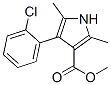 1H-Pyrrole-3-carboxylicacid,4-(2-chlorophenyl)-2,5-dimethyl-,methylester(9CI) 结构式