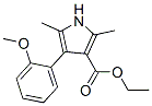 1H-Pyrrole-3-carboxylicacid,4-(2-methoxyphenyl)-2,5-dimethyl-,ethylester(9CI) 结构式