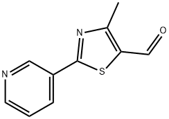 4-甲基-2-(3-吡啶基)-5-噻唑甲醛 结构式