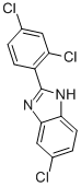 5-CHLORO-2-(2,4-DICHLOROPHENYL)-BENZIMIDAZOLE 结构式