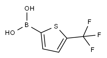 5-三氟甲基噻吩-2-硼酸 结构式