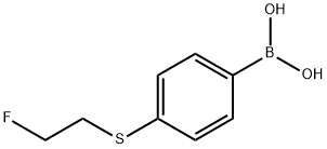 4-(2-Fluoro-ethylsulfanyl)-benzeneboronic acid
 结构式