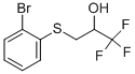 3-(2-Bromo-phenylsulfanyl)-1,1,1-trifluoro-propan-2-ol
 结构式