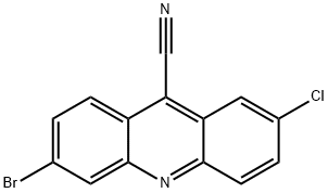 9-Acridinecarbonitrile,  6-bromo-2-chloro- 结构式