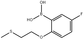 5-Fluoro-2-methylsulfanylmethoxy-benzeneboronic acid
 结构式