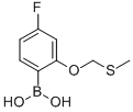 4-Fluoro-2-methylsulfanylmethoxy-benzeneboronic acid
 结构式