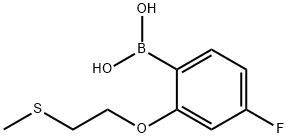 4-Fluoro-2-(methylthiomethoxy)phenylboronic acid
 结构式