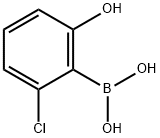 2-氯-6-羟基苯硼酸 结构式