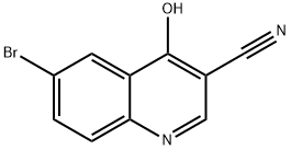 6-溴-4-羟基喹啉-3-甲腈 结构式