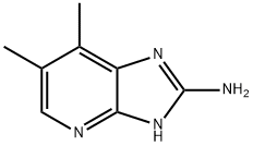 6,7-二甲基-3H-咪唑并[4,5-B]吡啶-2-胺 结构式