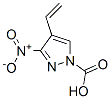 1H-Pyrazole-1-carboxylic  acid,  4-ethenyl-3-nitro- 结构式