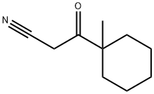 3-(1-甲基环己基)-3-酮基丙腈 结构式