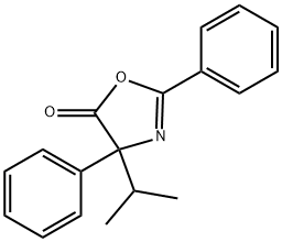 5(4H)-Oxazolone,  4-(1-methylethyl)-2,4-diphenyl- 结构式