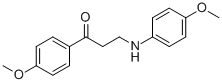 3-(4-METHOXYANILINO)-1-(4-METHOXYPHENYL)-1-PROPANONE 结构式