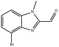 4-溴-1-甲基-1H-苯并[D]咪唑-2-甲醛 结构式