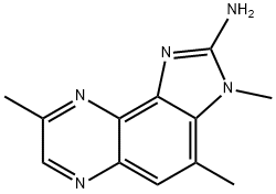 2-氨基-3,4,8-三甲基-3H-咪唑[4,5-F]喹喔啉 结构式