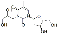 3-(2,3-dihydroxypropyl)thymidine 结构式