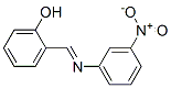 2-[(3-Nitrophenyl)iminomethyl]phenol 结构式