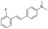 4-[2-(2-Fluorophenyl)vinyl]-N,N-dimethylaniline 结构式