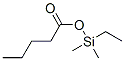 Pentanoic  acid,  ethyldimethylsilyl  ester 结构式