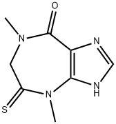 Imidazo[4,5-e][1,4]diazepin-8(3H)-one,  4,5,6,7-tetrahydro-4,7-dimethyl-5-thioxo- 结构式