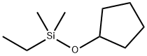 Cyclopentane,  [(ethyldimethylsilyl)oxy]- 结构式