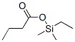 Butanoic  acid,  ethyldimethylsilyl  ester 结构式