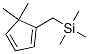 1,3-Cyclopentadiene,  5,5-dimethyl-1-[(trimethylsilyl)methyl]- 结构式