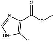 1H-Imidazole-4-carboxylic  acid,  5-fluoro-,  methyl  ester 结构式