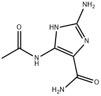 1H-Imidazole-4-carboxamide,  5-(acetylamino)-2-amino- 结构式