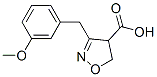 4-Isoxazolecarboxylic  acid,  4,5-dihydro-3-[(3-methoxyphenyl)methyl]- 结构式